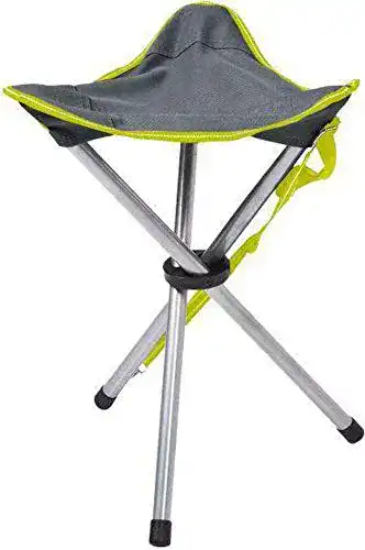 Campinghocker Happy People Falthocker Dreibein grau 32x32x42