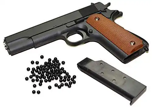 Softair KOSxBO Airsoft Pistole mit 0,5 Joule, Vollmetall und 6 mm BB