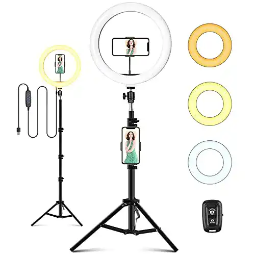 Ringlicht ITSHINY LED mit Stativ 10 Zoll / 25,4 cm Ringleuchte