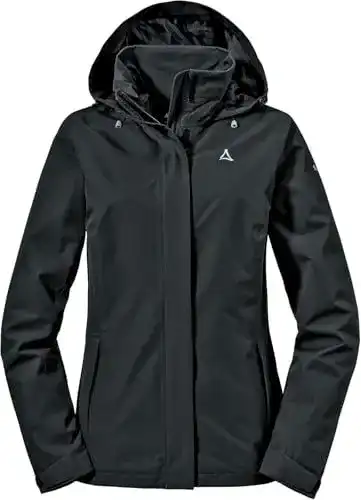 Regenjacke Damen Schöffel Gmund L – Wasserdichte Outdoorjacke