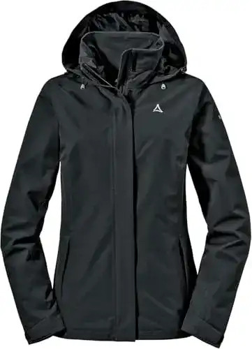 Regenjacke Damen Schöffel Gmund L – Wasserdichte Outdoorjacke