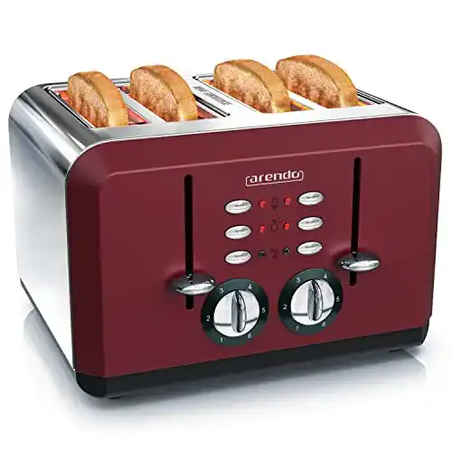 4-Scheiben-Toaster von Arendo mit Automatikfunktion