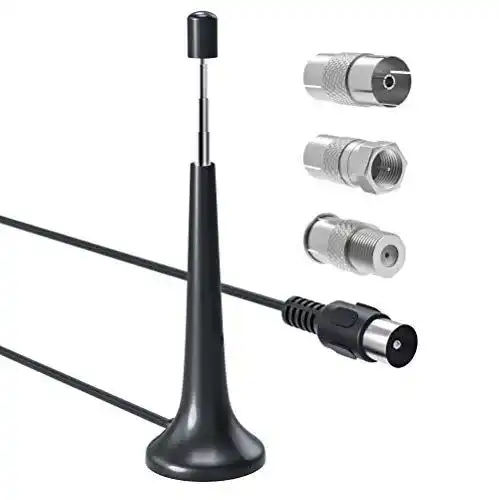 Ancable FM UKW Radio Antenne mit Koaxialstecker und Magnetfuß