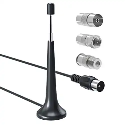 Ancable FM UKW Radio Antenne mit Koaxialstecker und Magnetfuß