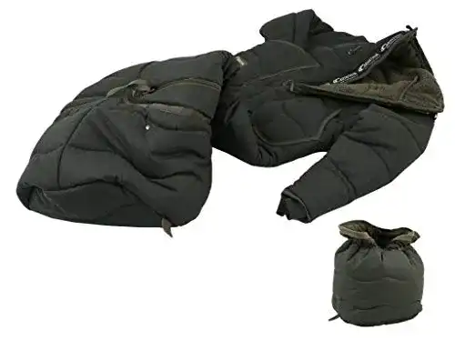 Ansitzsack Carinthia mit Ansitzjacke und Fussteil aus Webpelz XL