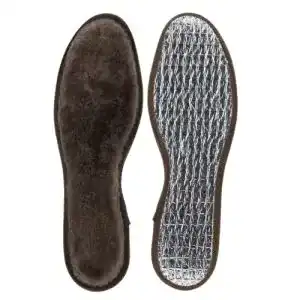 Lammfellsohlen Green Feet für Alu-Korkboden in braun, Gr. 36-47