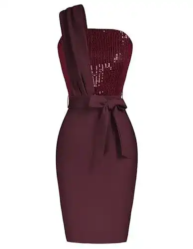 Abendkleid kurz Grace Karin mit Pailletten und Bodycon-Silhouette