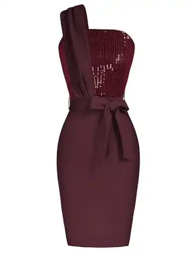 Abendkleid kurz Grace Karin mit Pailletten und Bodycon-Silhouette