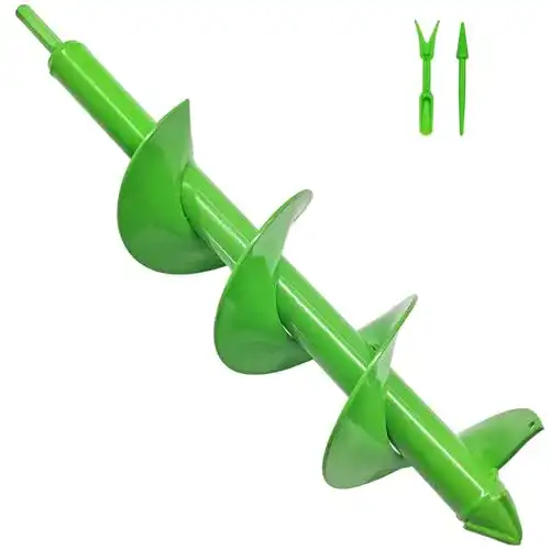 Erdbohrer für Bohrmaschine Yur1Help 10×40 cm für Pflanzarbeiten