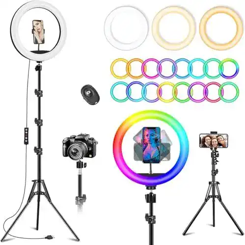 Ringlicht Stally mit 63 Zoll Stativ und 10.2 Zoll Ringleuchte