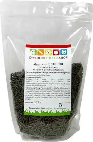 Magnesium für Pferde – Hochdosierte Pellets ohne Getreide und Zucker