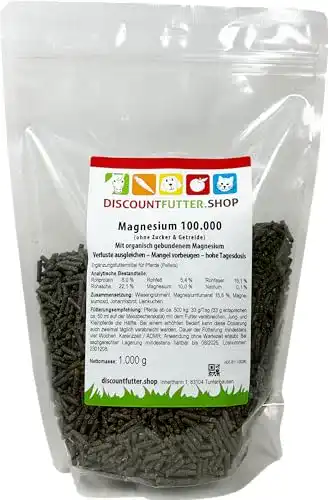Magnesium für Pferde – Hochdosierte Pellets ohne Getreide und Zucker