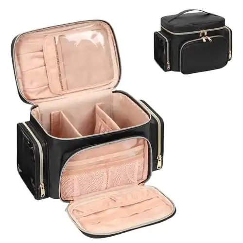 Beauty-Case Relavel Kosmetiktasche Groß für Reisen und Make-up
