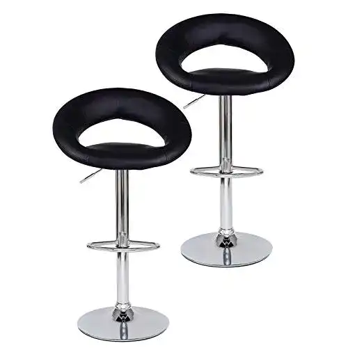 Barhocker Dibea 2er-Set drehbar und höhenverstellbar