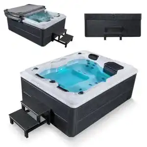 Whirlpool Artsauna Outdoor Whirlpool Oasis mit Treppe und Massagedüsen
