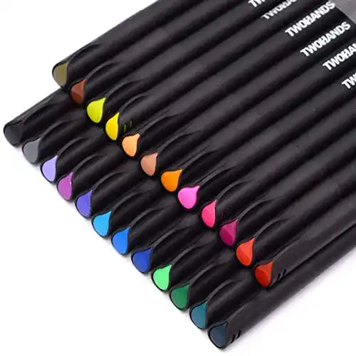 Fineliner TWOHANDS Stifte Set mit 24 Farben für Bullet Journaling