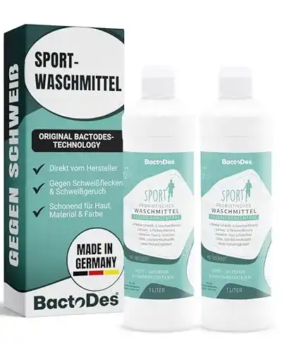 Sportwaschmittel Bactodes bWash 2x 1L für Sportbekleidung