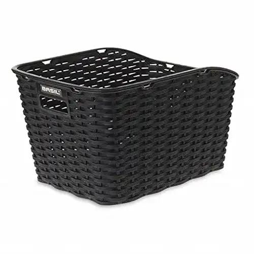 Fahrradkorb Basil Weave Wp, Black, Einheitsgröße
