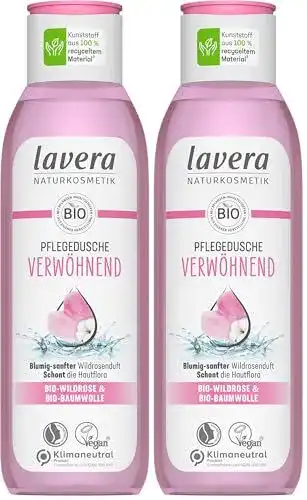 Lavera Duschgel Pflegedusche Bio-Wildrose und Bio-Baumwolle
