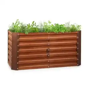 Hochbeet aus Metall blumfeldt Rust Grow für den Gemüseanbau