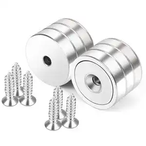 Neodym-Magnet Neosmuk mit Loch, 50kg Tragkraft, runde Scheibenmagnete