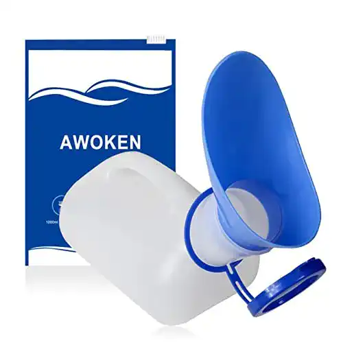Urinflasche AWOKEN Unisex-Töpfchen-Urinale für Reisen und Camping