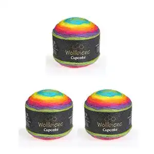 Regenbogen-Wolle