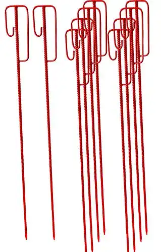 Absperrleinenhalter für Warnband Ø 14 mm, 10 Stück