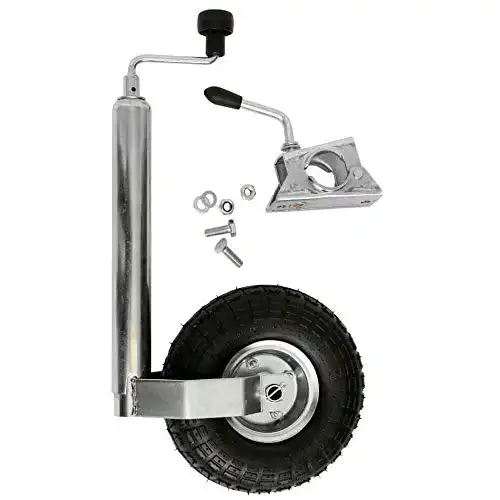 Stützrad für Anhänger bis 150 kg mit luftbereiftem Rad 260x85mm