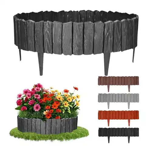 Beetumrandung Gardenix 2,3m in Holzoptik für Beeteinfassungen