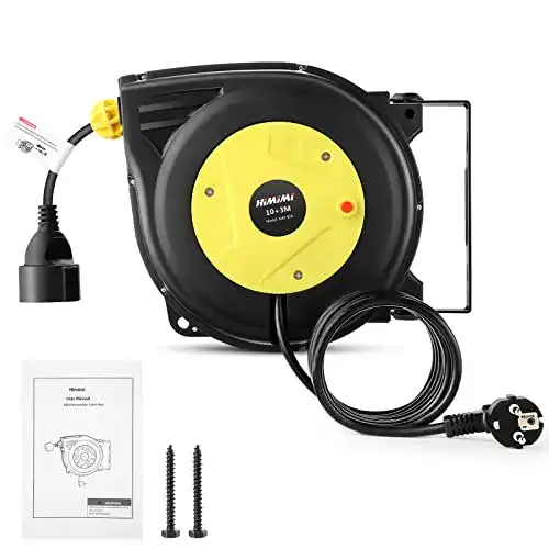 Kabeltrommel Automatik für Innen und Außen mit 10 m und 3 m Kabel
