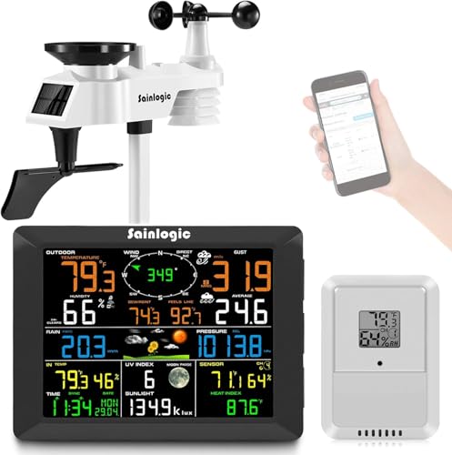 Funkwetterstation von Sainlogic mit WLAN und Außensensor