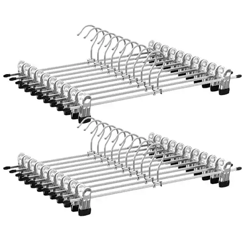 Hosenbügel aus Metall im 20er Set von Songmics