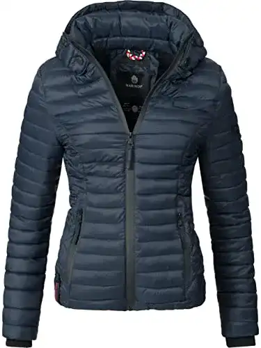 Steppjacke Damen Marikoo Übergangsjacke kurz und mitteldick