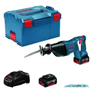 Akku-Säbelsäge Bosch Professional mit 2×5.0Ah Akku und Schnellladegerät