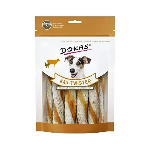 Dokas Kau-Twister Rinderhaut, Pansen und Hühnerbrust 9 x 200g