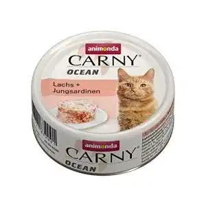 Animonda Nassfutter für Katzen – Carny Ocean mit Lachs und Sardinen
