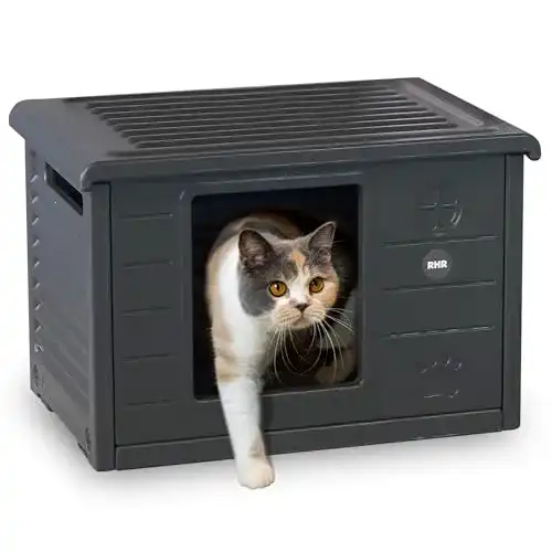 Katzenhaus Outdoor RHRQuality Indoor Villa de Luxe für Katzen