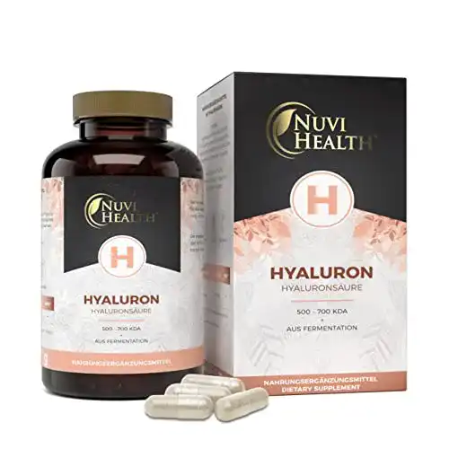Hyaluronsäure Kapseln von Nuvi Health – 100 Kapseln mit 500 mg