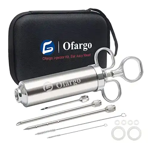 Bratenspritze Ofargo – Fleischspritze Set mit 3 Nadeln