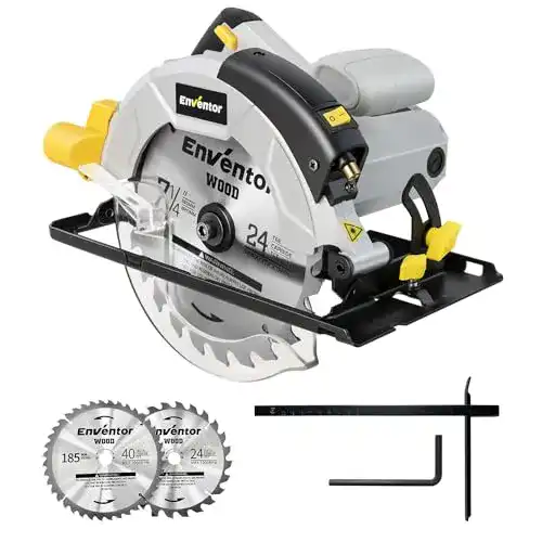 Handkreissäge Enventor 1200W mit Führungsschiene für präzise Schnitte