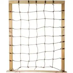 Kletternetz mit Achterhaken für dreiseitige Holzrahmen