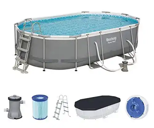 Bestway Power Steel Oval Pool Set 488x305x107 cm