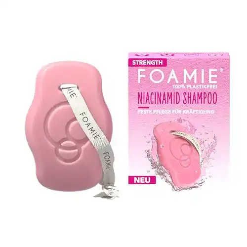 Foamie festes Shampoo STRENGTH mit Niacinamid für feines Haar