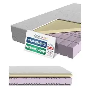AM Matratze 100×200 cm – Qualitätsmatratze mit Viscoschaum und Kaltschaum
