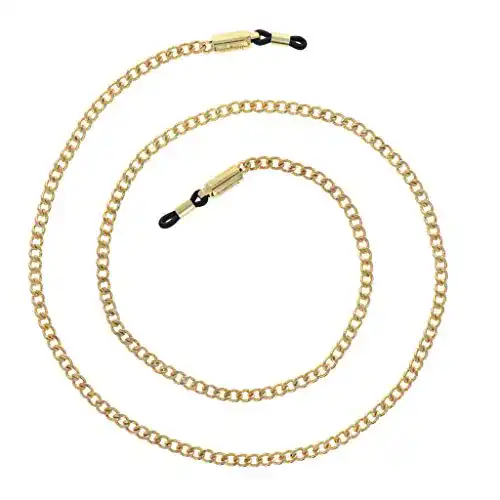 Brillenkette Hangloo Hamptons in Gold für Brillen