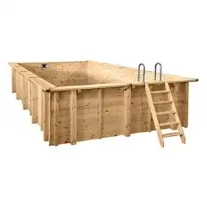 Holzpool Interline Bali Rechteck 7,90 x 4,00 m mit 1,38 m Tiefe