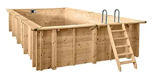 Holzpool Interline Bali Rechteck 7,90 x 4,00 m mit 1,38 m Tiefe