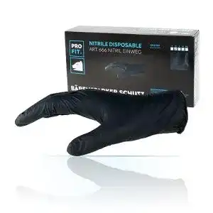 Einmalhandschuhe Schwarz Pro Fit 666 Nitril Einweghandschuhe