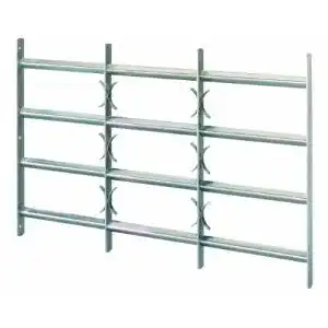 Fenstergitter Alberts 553661 Amsterdam ausziehbar galvanisch blau